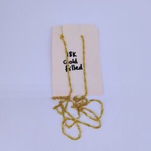 18K Gold Filled Chain Necklace Women's Fashion Jewelry
